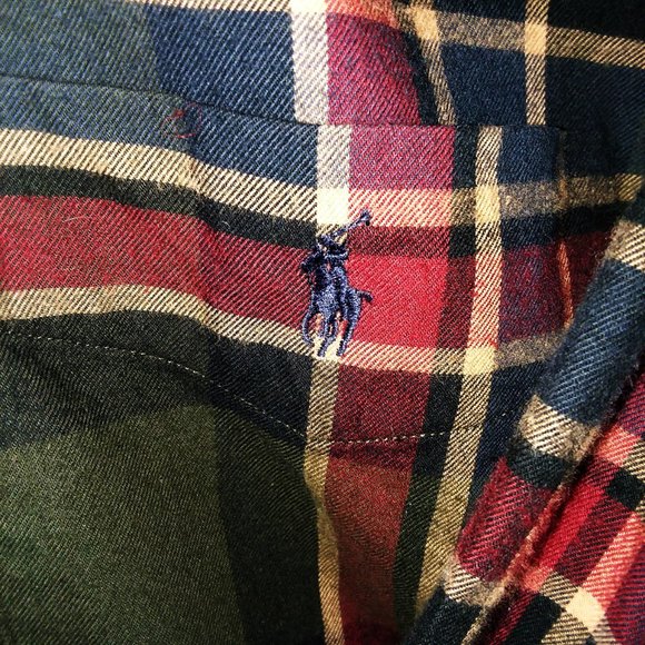 Ralph Lauren Long Sleeve Button Down Plaid Sz M - Picture 7 of 8